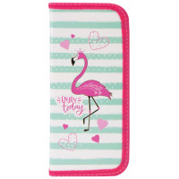 Пенал Пифагор Flamingo, 1 отделение, ламинированный картон, 19х9 см Пенал Пифагор Flamingo, 1 отделение, ламинированный картон, 19х9 см