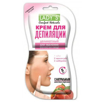 Крем-депилятор для лица АртКолор Lady's Comfort Naturals деликатный, саше 2*5 мл Крем-депилятор для лица АртКолор Lady's Comfort Naturals деликатный, саше 2*5 мл