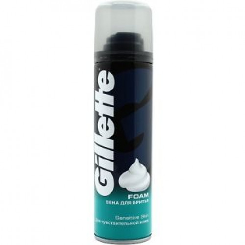 Пена для бритья Gillette (Джилет) Sensitive Skin для чувствительной кожи 200 мл Пена для бритья Gillette (Джилет) Sensitive Skin для чувствительной кожи 200 мл