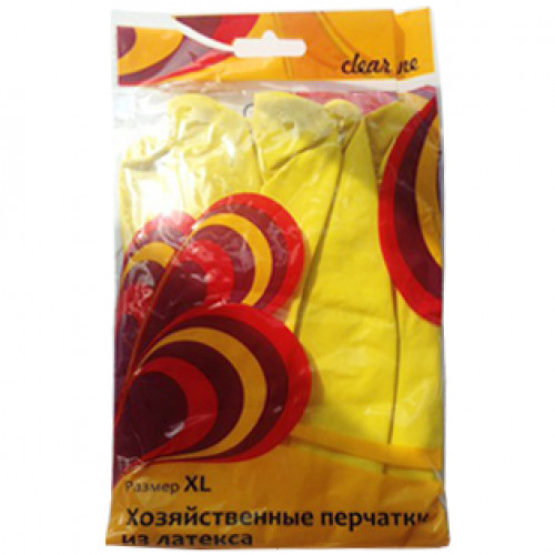 Перчатки хозяйственные из латекса Clear Line, XL Перчатки хозяйственные из латекса Clear Line, XL
