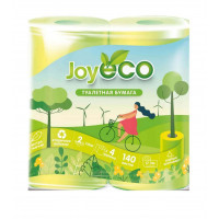 Туалетная бумага 2-слойная JOY Eco (Джой Эко) Салатовая, 4 рулона Туалетная бумага 2-слойная JOY Eco (Джой Эко) Салатовая, 4 рулона