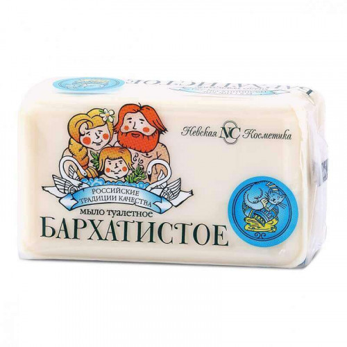 Туалетное мыло Невская Косметика Бархатистое, 140 г Туалетное мыло Невская Косметика Бархатистое, 140 г